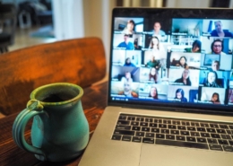 team meeting online using Zoom